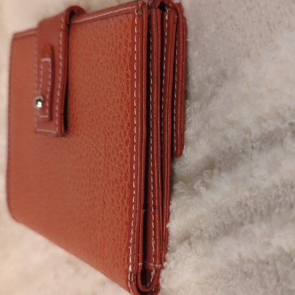 FRANKLIN COVEY LEATHER SPACIOUS WALLET FRONT POCKET & SNAP CLOSE WOMANS USED - Picture 6 of 12